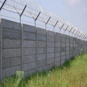 Precast Wall With GI Barbed Wire Fencing in Dhanbad